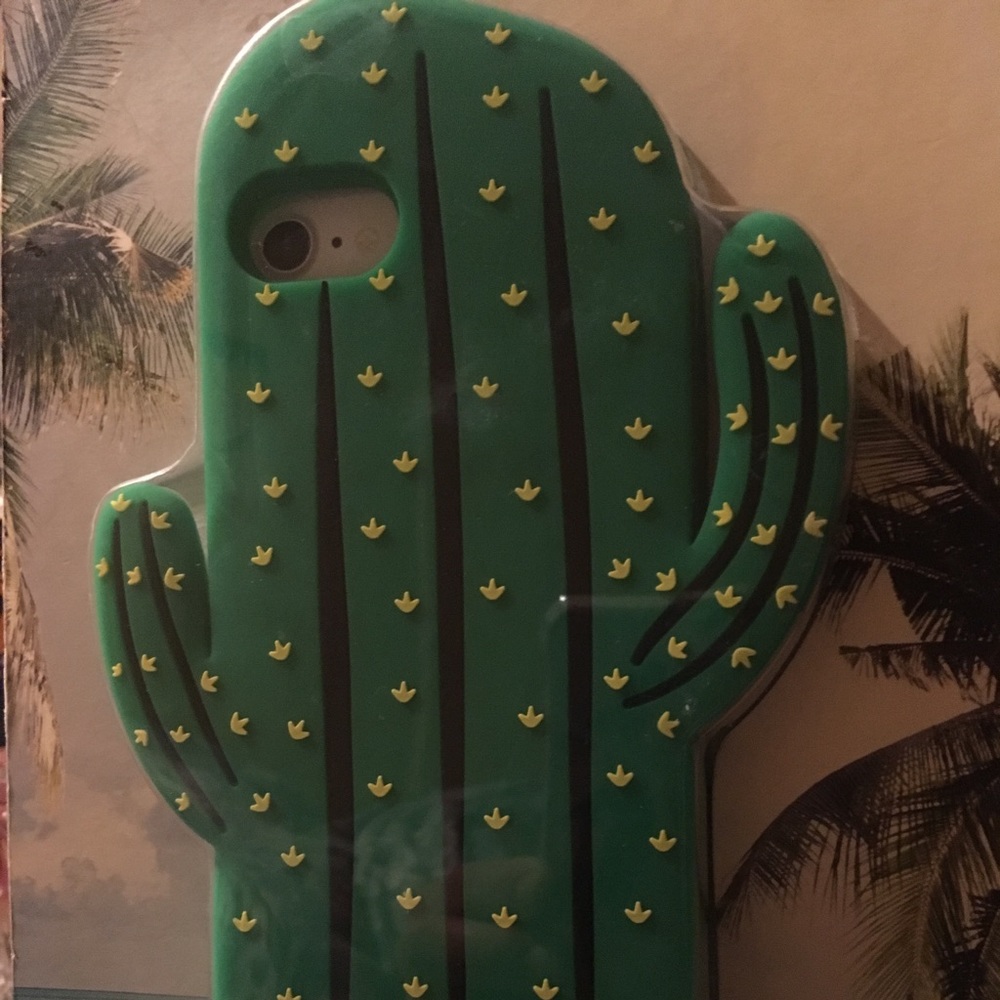 Silicone phone case cactus south beach iPhone 8 3